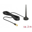 Delock LTE / GSM / UMTS Antenna SMA plug 3 dBi fixed omnidirectional with magnetic base and connecti