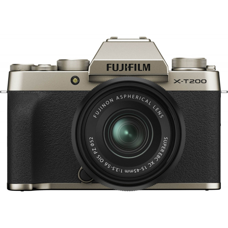 Fujifilm X-T200 + 15-45mm Kit, kuldne