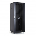 Cabinet assembly A-LAN SS-32U-600-800-01-C (32U; 19''; 1605mm / 600mm / 800 mm; Glass; 600 kg; black