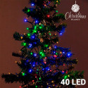 Daudzkrāsaina Ziemassvētku Virtene (40 LED spuldzītes)