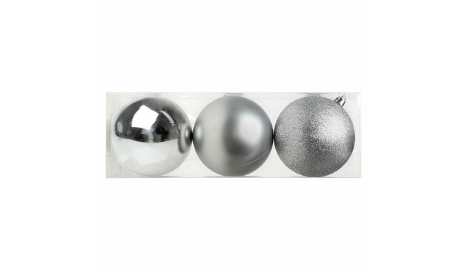 Ёлочные шарики Christmas Planet 7254 10 cm (3 uds) Серебристый