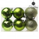 Christmas Baubles Christmas Planet 8213 6 cm (12 uds) Green