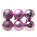 Eglītes rotājumi Christmas Planet 8008 8 cm (6 uds) Violets