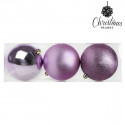 Ёлочные шарики Christmas Planet 7339 10 cm (3 uds) Пурпурный