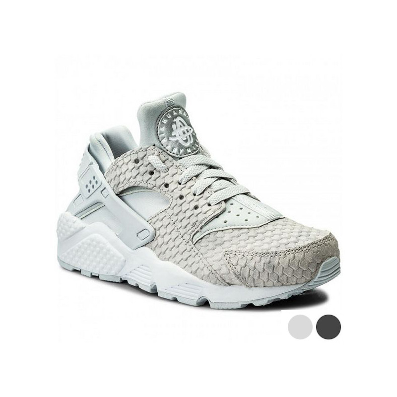 nike huarache silver