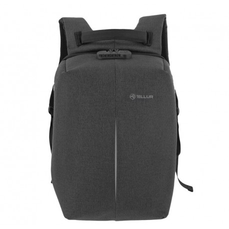 Tellur 15.6 Notebook Backpack Antitheft V2, USB port, Black