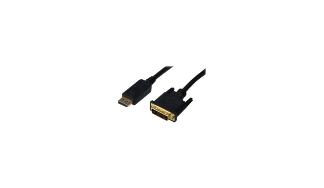 ASSMANN adapterkaabel DisplayPort 1.2 DVI-D 24+1 M/M digitaalne Full HD Dual Link 3m maks. 2560 x 16