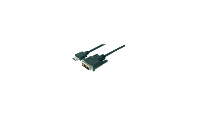 ASSMANN HDMI adapter cable type A-DVI(18+1) M/M 10.0m Full HD bl