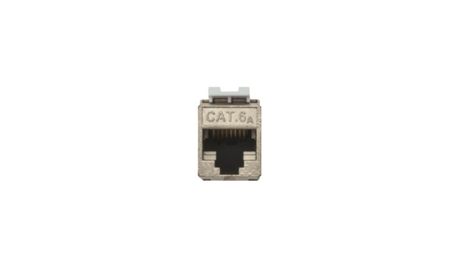 DIGITUS CAT 6A Keystone Jack shielded 500 MHz acc.ISO/IEC 60603-7-51,11801 AMD2:2010-04 tool free co