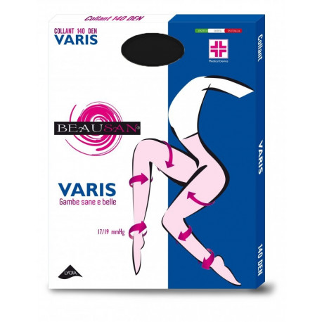 SOKISAHTEL VARIS 140DEN mustad tugisukkpüksid 437