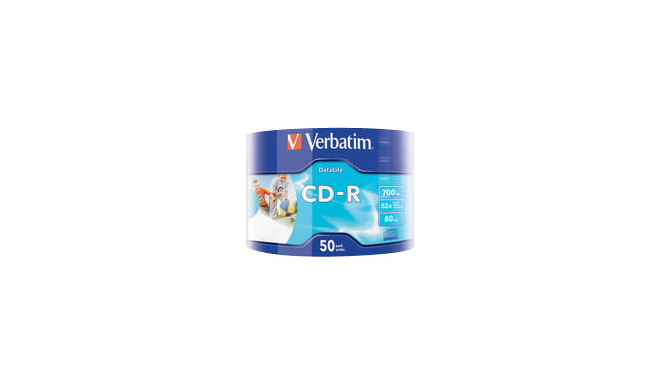 VERBATIM 43794 CD-R Verbatim 50pcs 700MB 52x wrap INKJET PRINTABLE