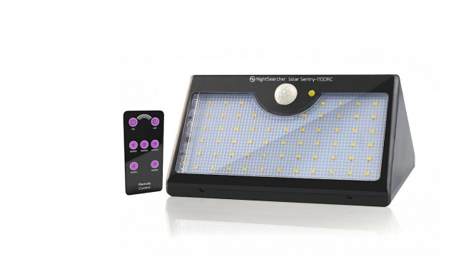 LED valgusti päikesepaneeli, liikumisanduri ja puldiga 1100 lm, IP65, 3,7 V 7800 mAh Li-ion aku