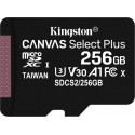 Kingston Canvas Select Plus 256 GB microSDHC, Memory Card (black, UHS-I (U1), A1, Class 10, V10)