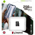Kingston Canvas Select Plus 256 GB microSDHC, Memory Card (black, UHS-I (U1), A1, Class 10, V10)