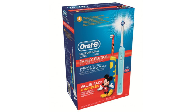 Braun Oral-B electric toothbrush Family Edition 500+ Kids Mickey Mouse