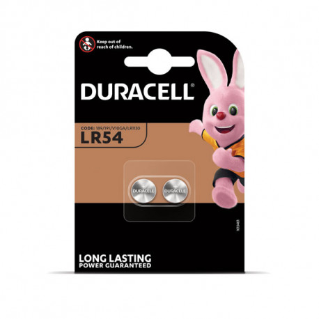 Patareid DURACELL LR54, 2 tk pakis (2 tk)