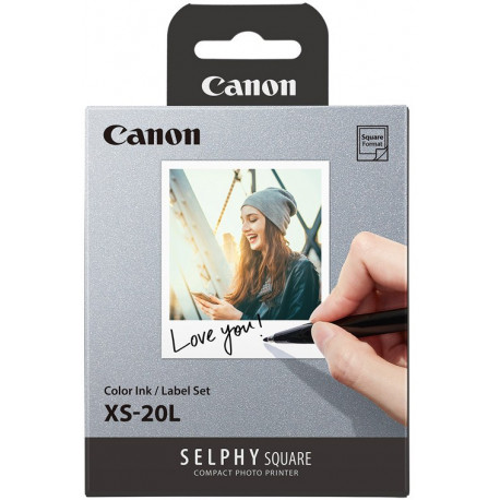 Canon photo paper + ink cartridge XS-20L Selphy Square 20 sheets