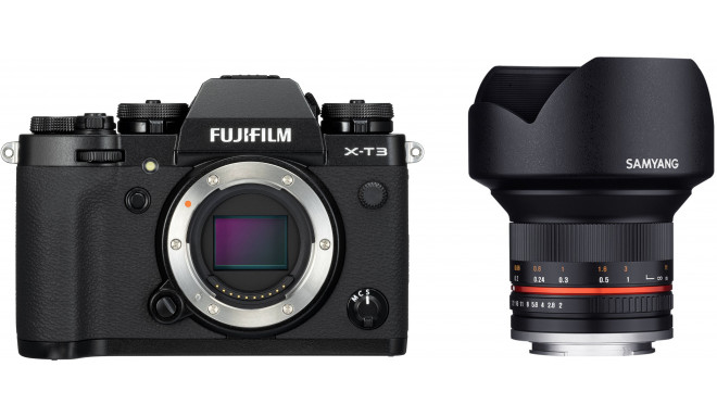 Fujifilm X-T3  + Samyang 12mm f/2.0, black