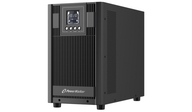 UPS POWERWALKER VFI 3000 AT FR ON-LINE 3000VA 4X FRENCH OUTLETS TERMINAL USB-B RS-232 EPO LCD TOWER