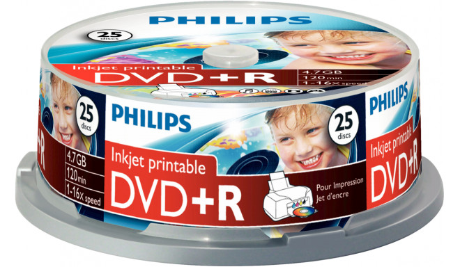 Philips DVD discs DVD+R 4.7GB 16x IW SP 25pcs