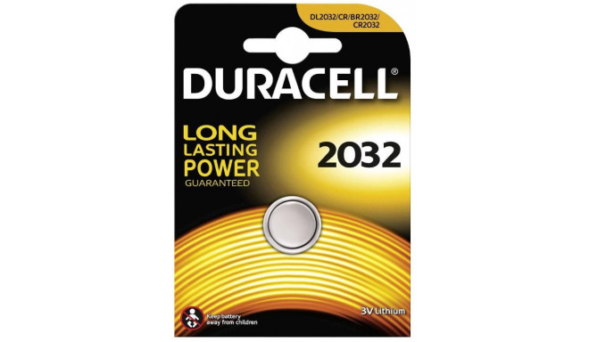 Duracell батарейка CR2032/DL2032 3V/1B