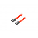 Lanberg cable SATA Data II (3GB/S) F/F 100cm, red