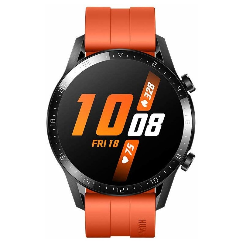 huawei watch gt orange fluoroelastomer strap