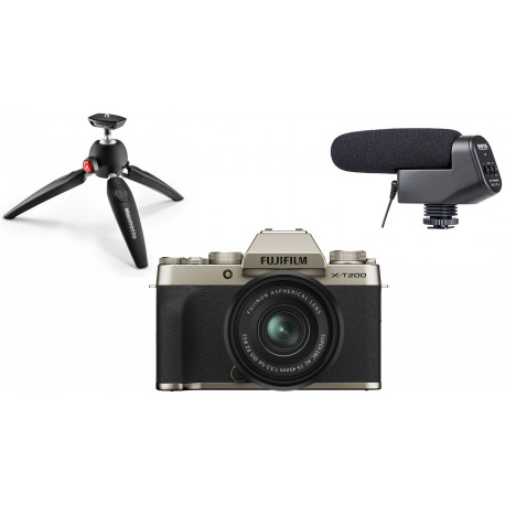 Fujifilm X-T200 Youtuber Kit, zeltīts