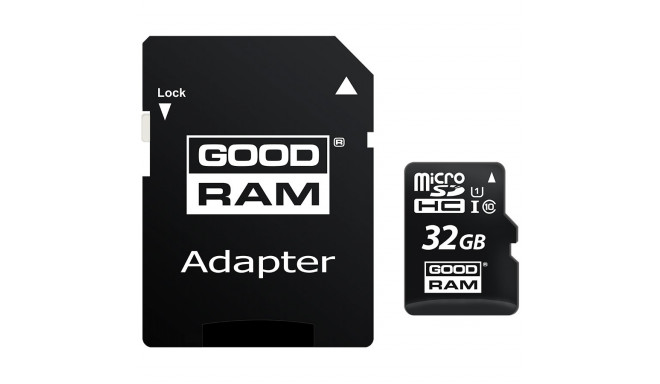 GOODRAM 32GB MICRO CARD cl 10 UHS I + adapter