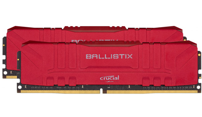 Ballistix RAM 32GB Kit DDR4 2x16GB 2666 CL16 DIMM 288pin red