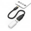 Adapterkaabel Hama USB-C Adapter Cable, OTG, USB Type-C pistik - USB3.0 A pesa, kullatud kontaktid, 