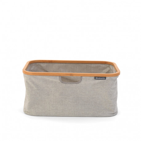 Pesukorv kokkupandav, 40L ; Brabantia ,11 81 80 bambusraamil,26.5x54xK-36cm/ Grey, hall tekstiil