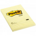 Märkmepaber iseliimuv POST-IT 660  kollane jooneline,102x152mm (pakis 100l.)