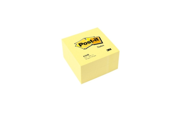 Märkmepaber iseliimuv POST-IT 636B, 76x76mm, märkmekuup 450 lehte, kollane