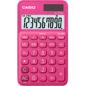 Taskukalkulaator Casio SL-310UC Red/punane - 10 kohaline, tava- ja päikesepatarei, 50gr, 8x70x118mm,