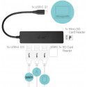 i-tec USB hub USB-C 3-port + memory card reader
