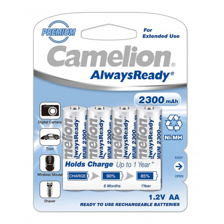 Camelion 2300mAh aku AA NiMh "AlwaysReady" 4tk
