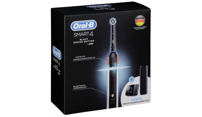 Braun Oral-B elektriline hambahari Smart 4500, must + äratuskell