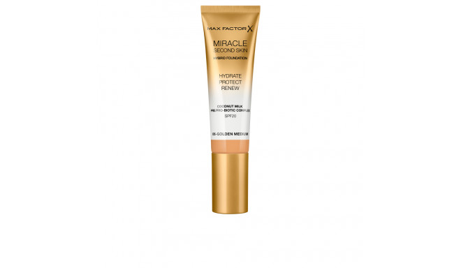 MAX FACTOR MIRACLE TOUCH second skin found.SPF20 #6-golden medium