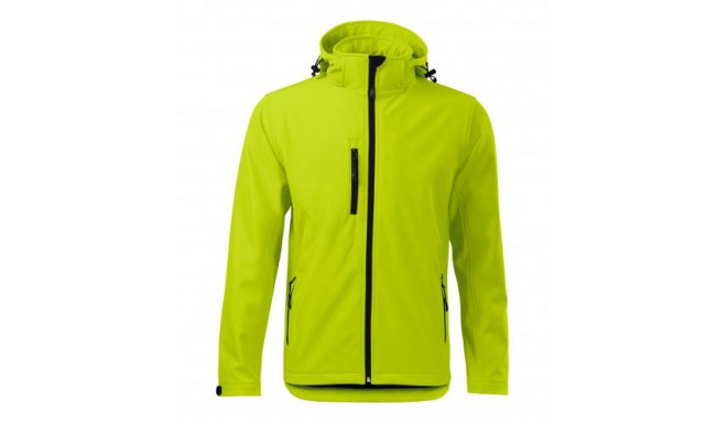 Adler meeste softshell kapuutsiga 522 laim XL