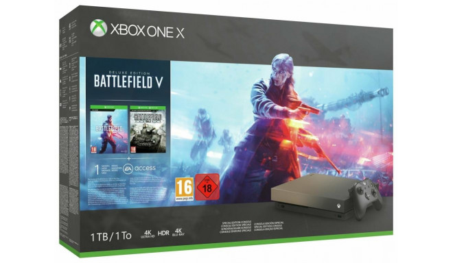 Microsoft Xbox One X 1TB + Battlefield 5