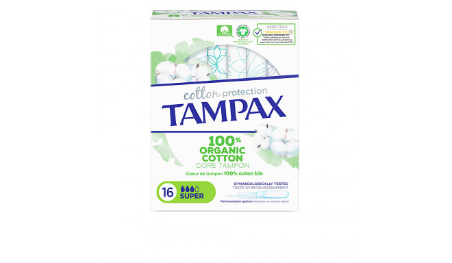 TAMPAX ORGANIC SUPER tampón 16 u