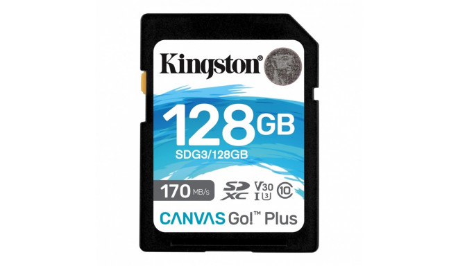 Kingston mälukaart SDXC 128GB Canvas Go Plus