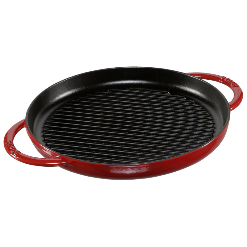 Pan Staub Cast Iron Grill round 30 cm, Cherry 40511-525-0 for sale