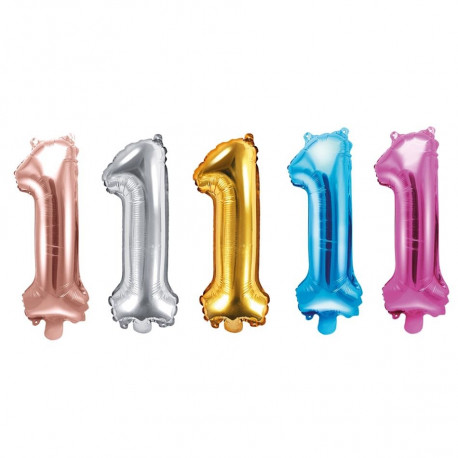 PartyDeco fooliumist õhupall, 35 cm, number 1