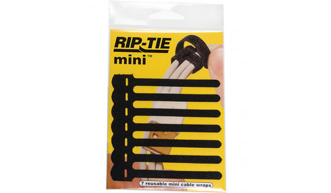 1/4` x 5.5` Rip-Tie Long Mini, 14-pack, Black