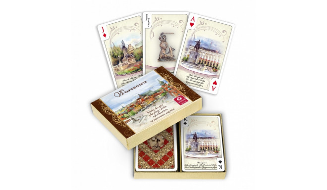 Cartamundi mängukaardid Varssavi Akvarell 2 x 55tk