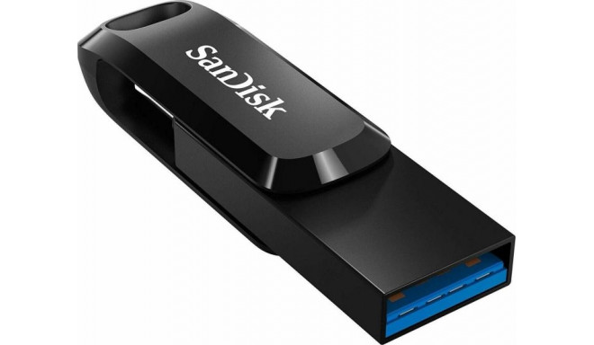 SanDisk Ultra Dual Drive Go 256 GB, USB flash drive (black, USB-A 3.2 Gen 1, USB 3.2 C gene 1)