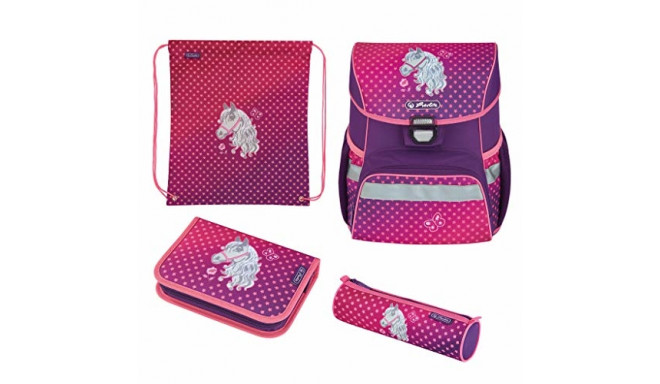 Herlitz Loop Plus Horse, school bag (pink / lilac)