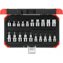 Gedore Red Socket Set 3/8 "+ 1/2", Torx, 20 pieces (red / black, E6 - T55)